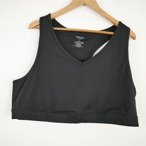 Torrid Racerback Lattice Active Sports Bra Black